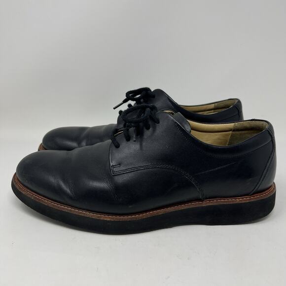 Samuel Hubbard Rainy Day Founder Oxford Black Leather‎ Dress Shoes Men’s Size 10 - Picture 3 of 10